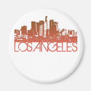Los Angeles-Skyline-Entwurf Magnet