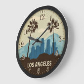 Los Angeles Skyline Große Wanduhr (Winkel)