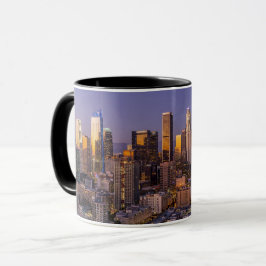 Los Angeles Skyline in der Abenddämmerung, Kaffee  Tasse