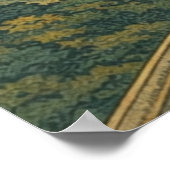 Los Angeles Skyline in Japanese Ukiyo-e Poster (Ecke)