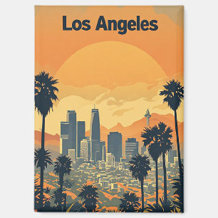 Los Angeles Skyline Kalifornien Souvenir Magnet