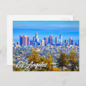 Los Angeles Skyline, Kalifornien, USA Postkarte (Vorne/Hinten)