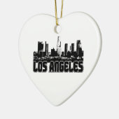 Los Angeles-Skyline Keramikornament (Links)