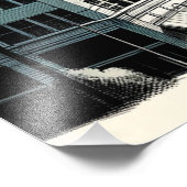 Los Angeles Skyline | Künstlerische Rendering Wall Fotodruck (Ecke)