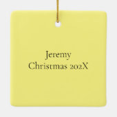 Los Angeles Skyline Latitude und Länge Keramikornament (Rückseite)