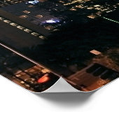 Los Angeles Skyline nach Nacht Poster (Ecke)