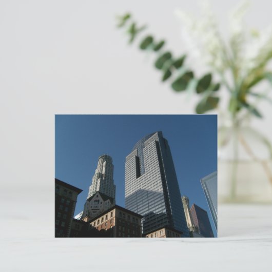 Los Angeles Skyline Postcard Postkarte (Stehend Vorderseite)