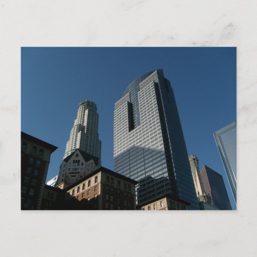 Los Angeles Skyline Postcard Postkarte (Vorderseite)