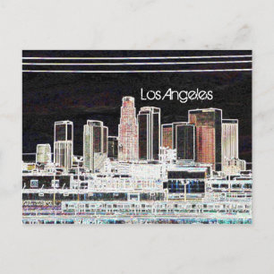 Los Angeles Skyline Postcard Postkarte