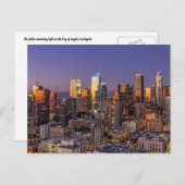 Los Angeles Skyline Postcard Postkarte (Vorne/Hinten)