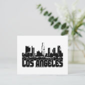 Los Angeles Skyline Postkarte (Stehend Vorderseite)