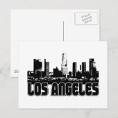 Los Angeles Skyline Postkarte (Vorne/Hinten)