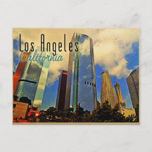 Los Angeles Skyline Postkarte