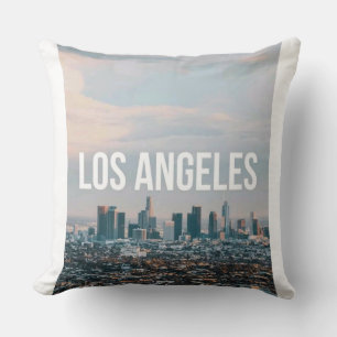 Los Angeles Skyline Retro City Ästhetik Reise Kissen