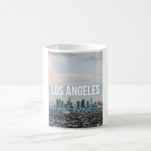 Los Angeles Skyline Retro Stadt Ästhetik Reise Verwandlungstasse