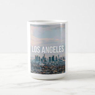 Los Angeles Skyline Retro Stadt Ästhetik Reise Verwandlungstasse