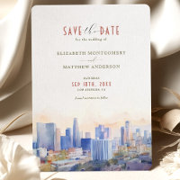 Los Angeles Skyline Save the Date Zielort