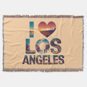 Los Angeles Skyline Sunset & Hollywood Typografie Decke