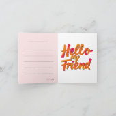 Los Angeles Skyline Sunset & Hollywood Typografie Einladung (Innenseite)