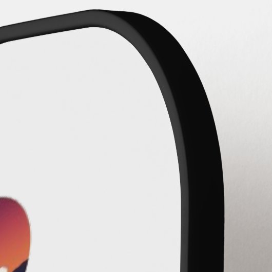 Los Angeles Skyline Sunset & Hollywood Typografie Pickleball Schläger (Linke Seite)