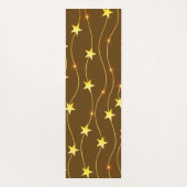 Los Angeles Skyline Sunset & Hollywood Typografie Yogamatte (Rückseite)