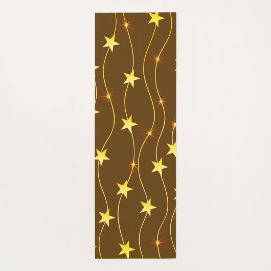 Los Angeles Skyline Sunset & Hollywood Typografie Yogamatte (Rückseite)