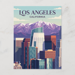 Los Angeles Skyline USA Postkarte