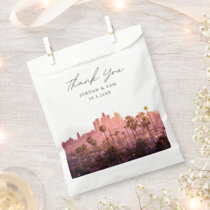 Los Angeles Skyline Wedding Personalisiert Geschenktütchen