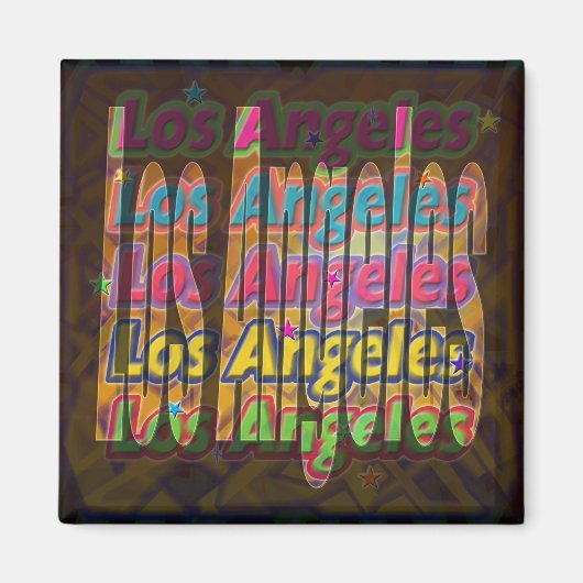 Los Angeles Sparkle Magnet (Vorne)