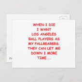 Los Angeles Sport Postkarte (Vorne/Hinten)