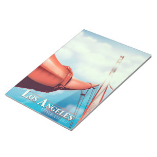 Los Angeles "Stadt der Engel" Urlaubsposter. Notizblock