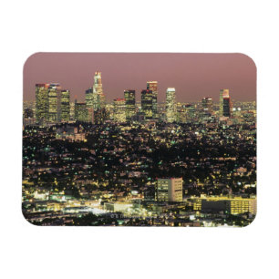Los Angeles-Stadtbild nachts Magnet