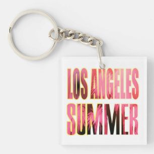 "Los Angeles Summer Letter Red"-Schlüsselanhänger Schlüsselanhänger