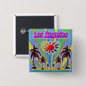 Los Angeles Summer Liebe Button (Vorne & Hinten)