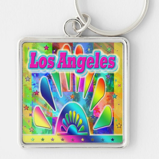 Los Angeles Sun & Palms Schlüsselanhänger (Vorne)