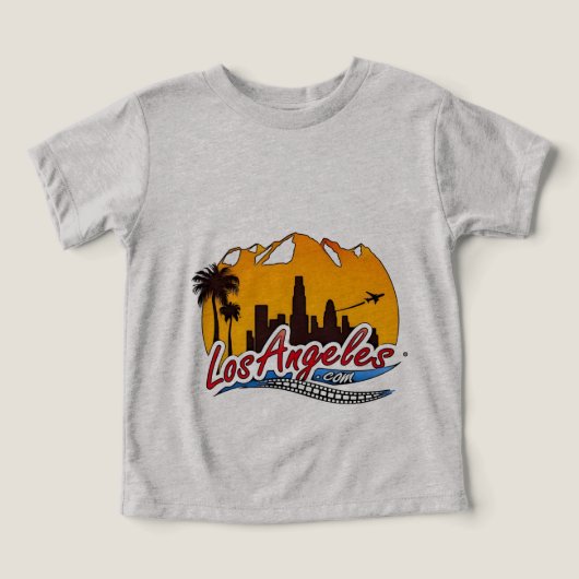 Los Angeles Sunset Skyline T - Shirt Beschreibung (Design Vorderseite)