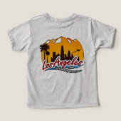 Los Angeles Sunset Skyline T - Shirt Beschreibung (Design Rückseite)