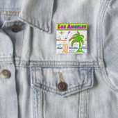 "Los Angeles" Surfer Beach Button (Beispiel)
