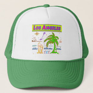 "Los Angeles" Surfer Beach Hat Truckerkappe
