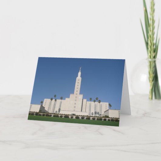LOS ANGELES-TEMPEL-KARTEN-HOCHZEIT KARTE (Vorderseite)