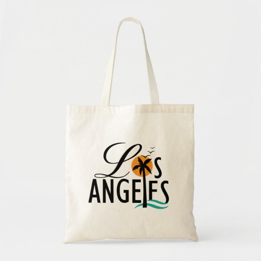 Los Angeles Textdesign, Souvenir Tote Bag Tragetasche (Vorne)