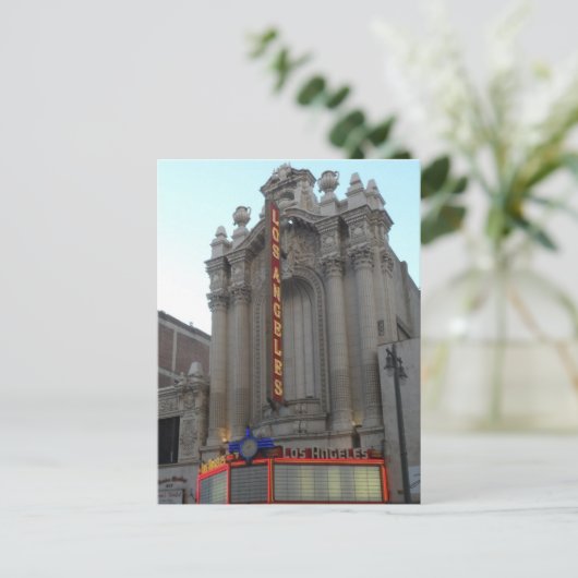Los Angeles Theater Postkarte (Stehend Vorderseite)