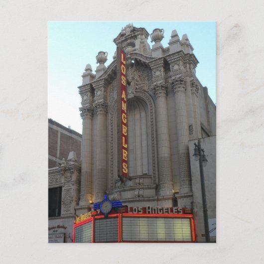 Los Angeles Theater Postkarte (Vorderseite)