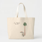 Los Angeles Tote Bag Gastgeschenk Hochzeit Jumbo Stoffbeutel (Vorne)