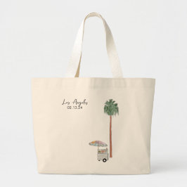 Los Angeles Tote Bag Gastgeschenk Hochzeit Jumbo Stoffbeutel