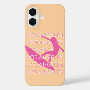 Los Angeles Travel Art, Kalifornien, Beach Lovers iPhone 16 Hülle