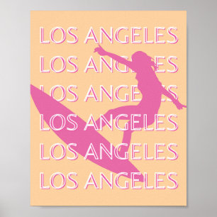 Los Angeles Travel Art, Kalifornien, Beach Lovers Poster
