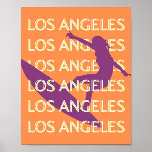 Los Angeles Travel Art, Kalifornien, Reisen, Orang Poster