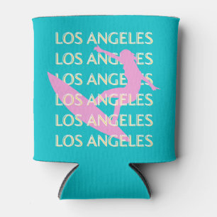 Los Angeles Travel Art, Kalifornien, Surfliebhaber Dosenkühler