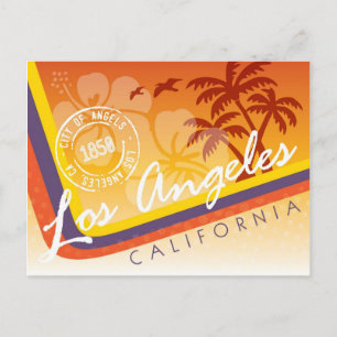 Los Angeles Tropical Postcard Postkarte